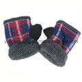 Mode Strick Warm Polar Fleece Kinder Handschuhe / Fäustlinge